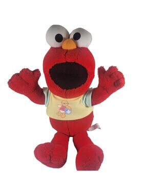 Fisher-Price Talking Elmo Plush Toy 13in 2003 Potty Time Sesame Street Vintage
